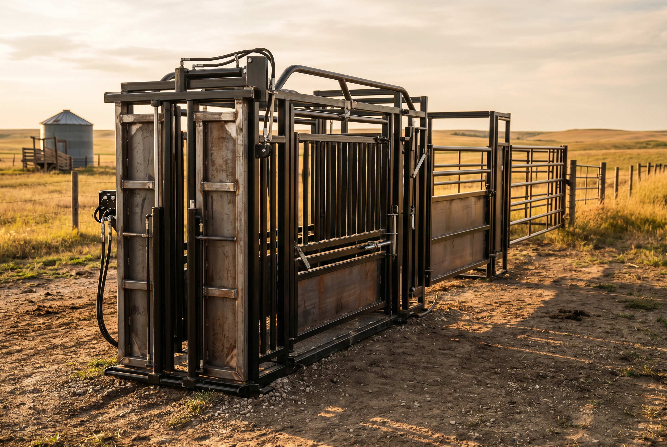 Custom cattle squeeze chute
