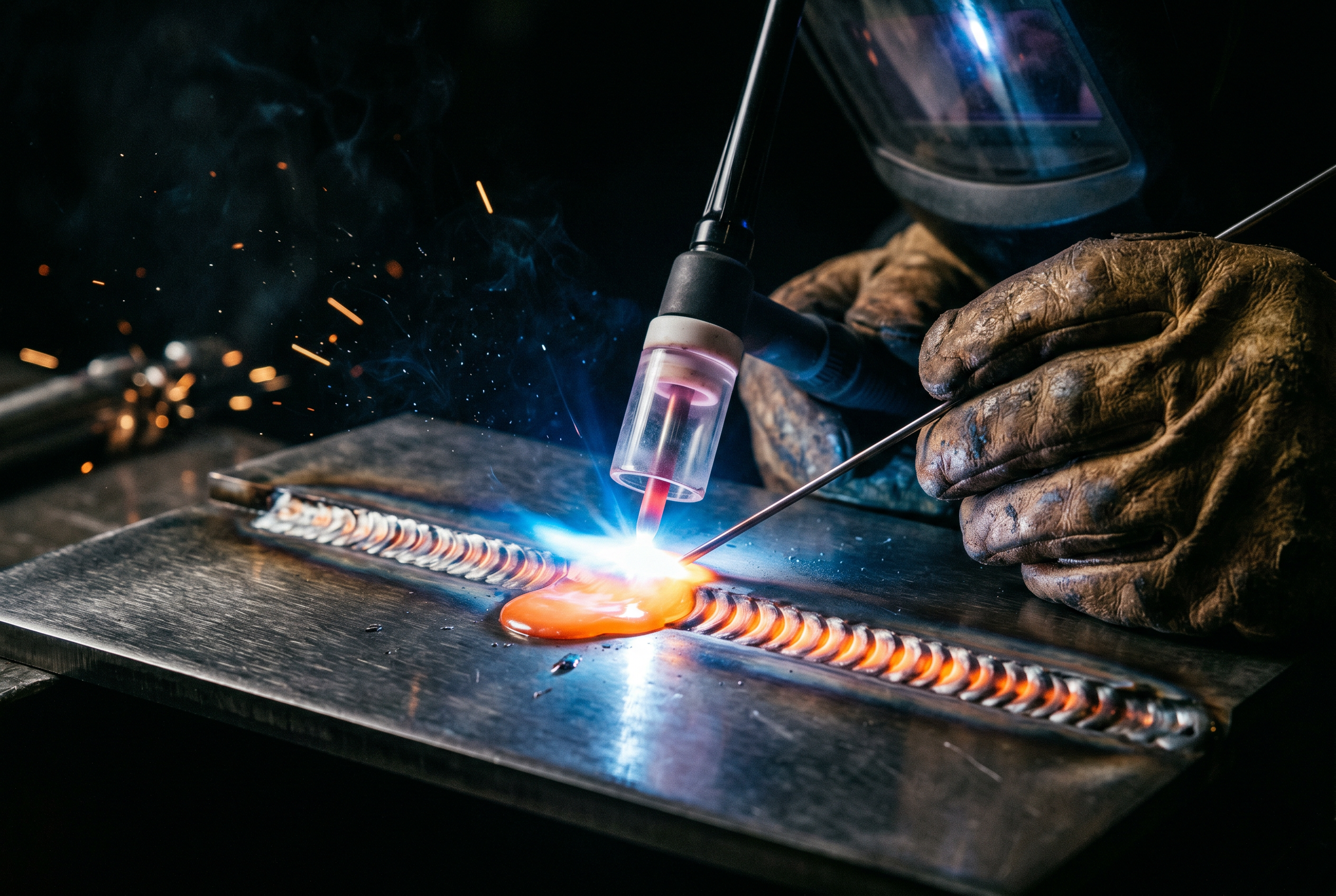 TIG weld bead