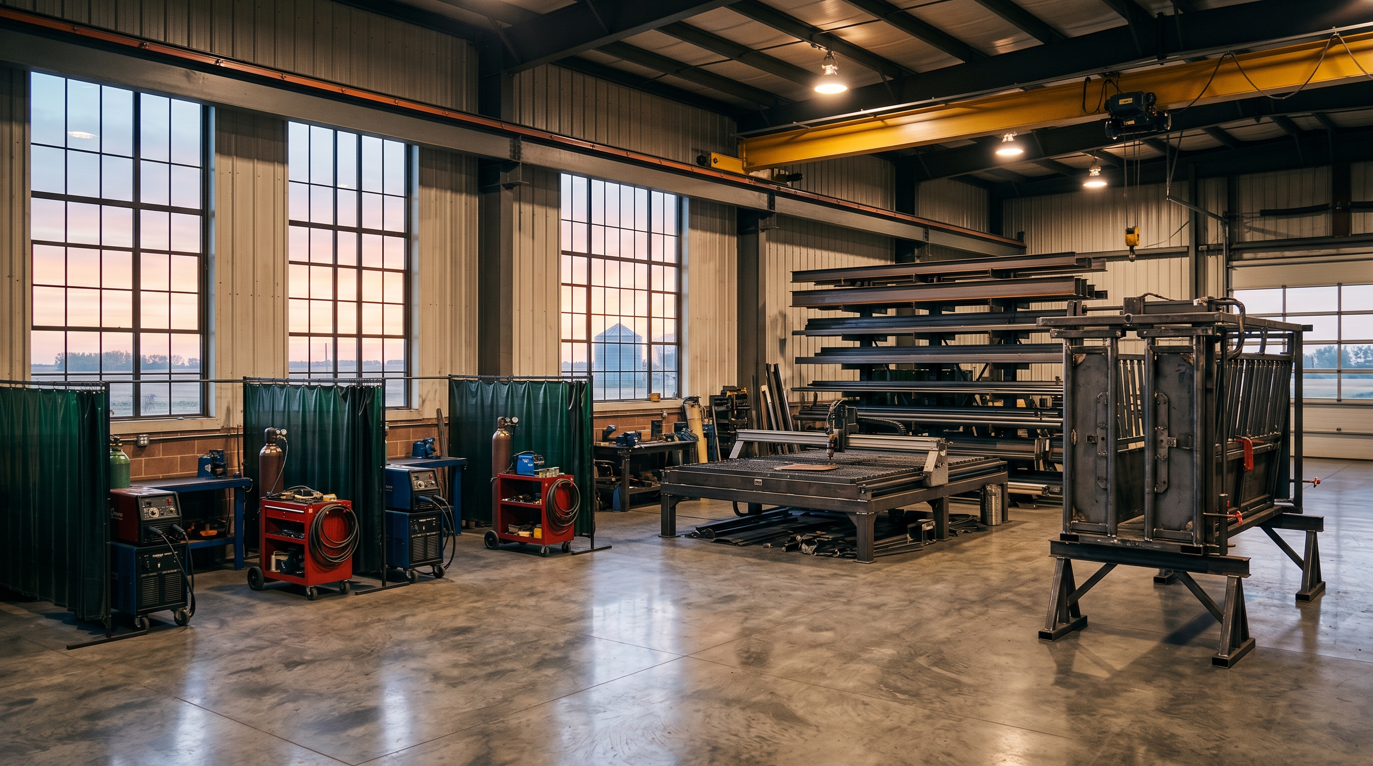 Inside the Rafter KC fabrication shop